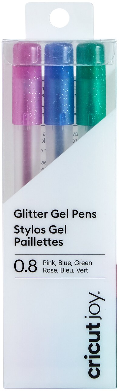 Cricut Joy Glitter Gel Pen Set 3/Pkg-Pink, Blue & Green